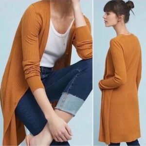 ! Nwt Meadow Rue by Anthropologie Ribbed Duster Cardigan Size L
